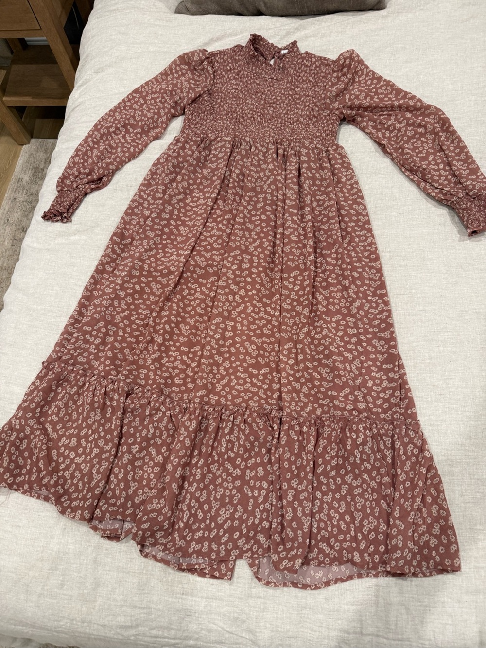In Bloom Mauve Floral Maxi Dress